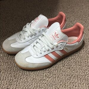 Adidas White and Pink Sneakers